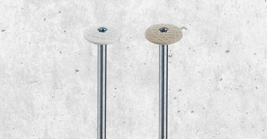 Insulation screw for direct installation into concrete